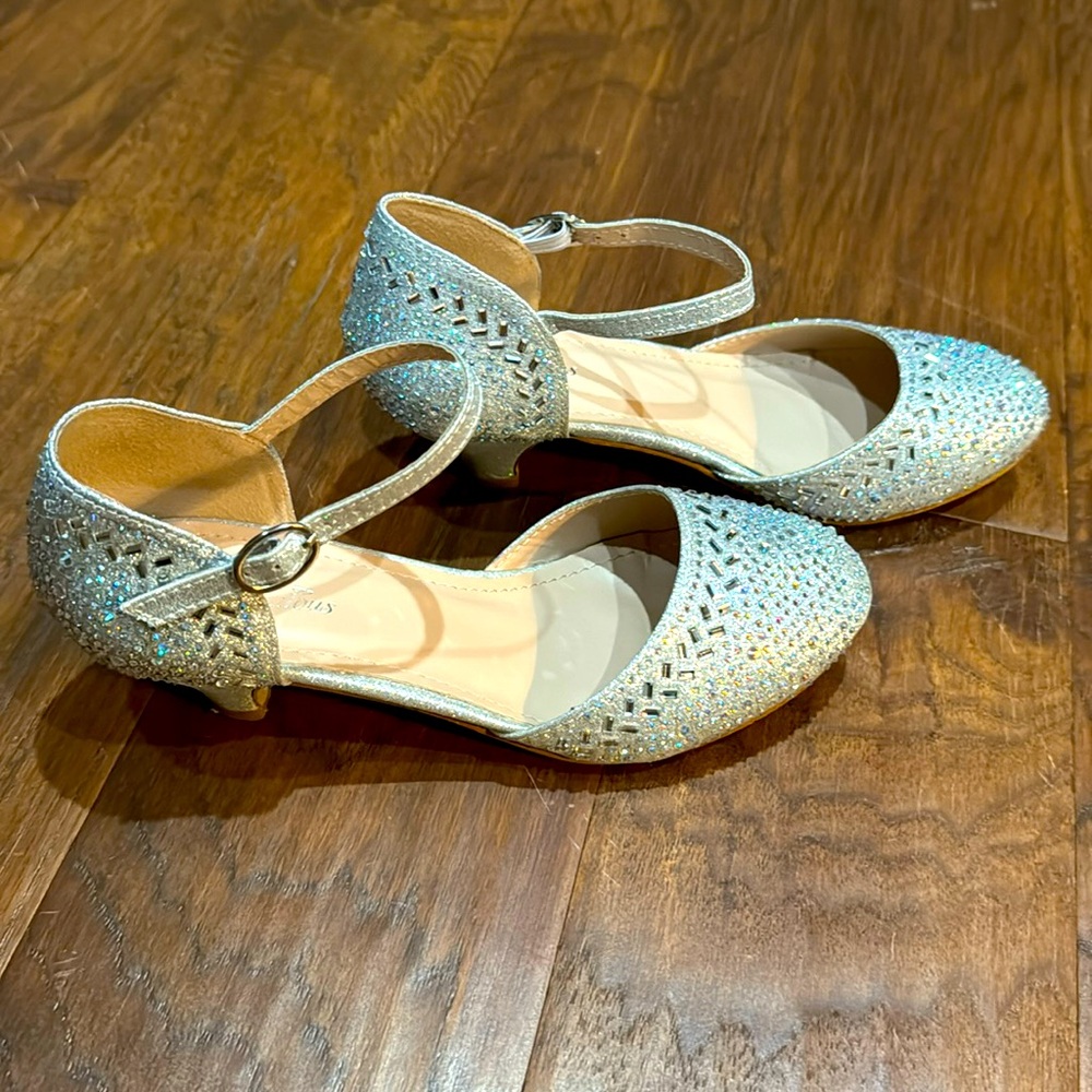 Silver sparkly heels!